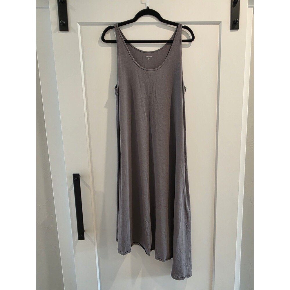 Garnet Hill Dress Cotton Swing Dress Assymetrical Maxi dress Size XL